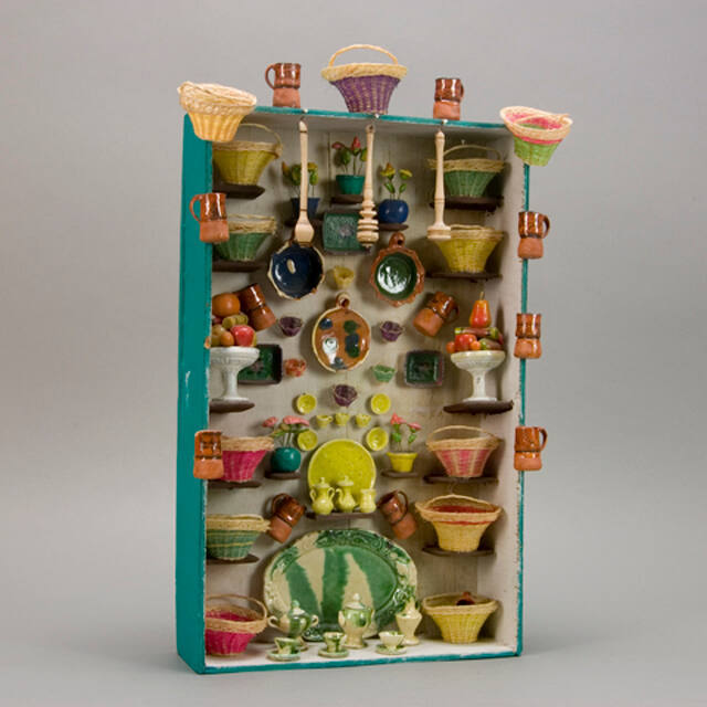 Pottery and Basket Display