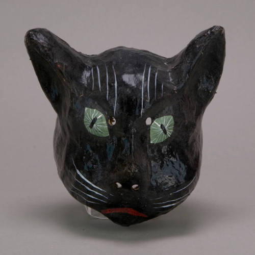 Mask, Black Cat with Green Eyes