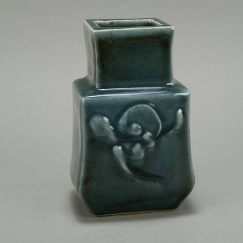 Cobalt stoneware vase