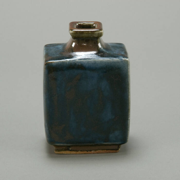 Blue Rectangular Vase