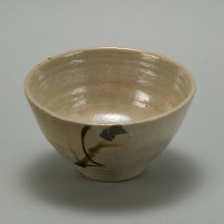 Tea bowl with wild grass design