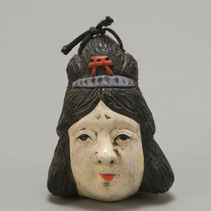 Bell in the form of Shichifukujin (The Seven Gods of Good Fortune):  Benten