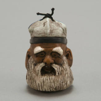 Bell in the form of Shichifukujin (The Seven Gods of Good Fortune):  Jurojin
