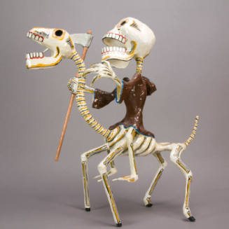 Skeleton Horse and Rider with Scythe