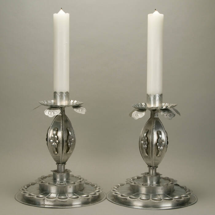Pair of candle holders