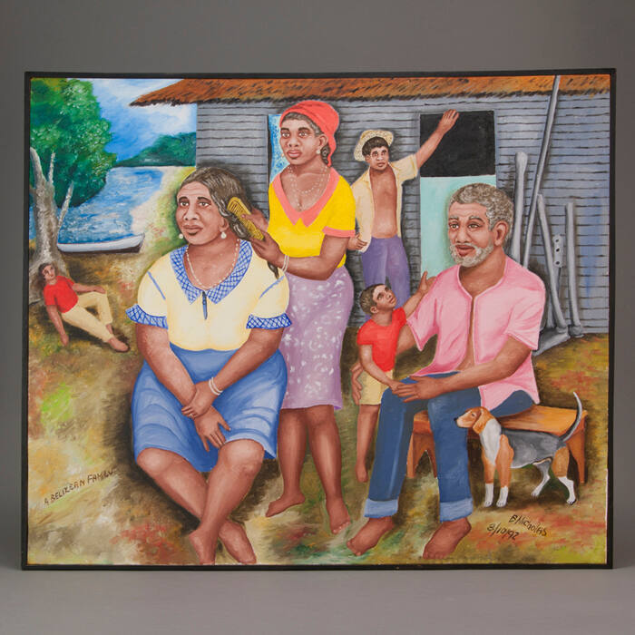 Painting of a Garifuna Family