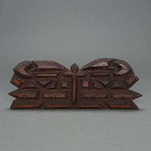 Tramp art key holder
