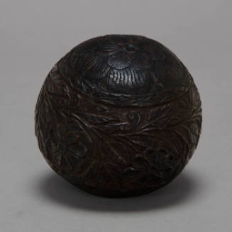 Carved coconut shell