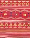 Detail of a classic style Navajo blanket. Colors are red, yellow, light green, dark blue, white…
