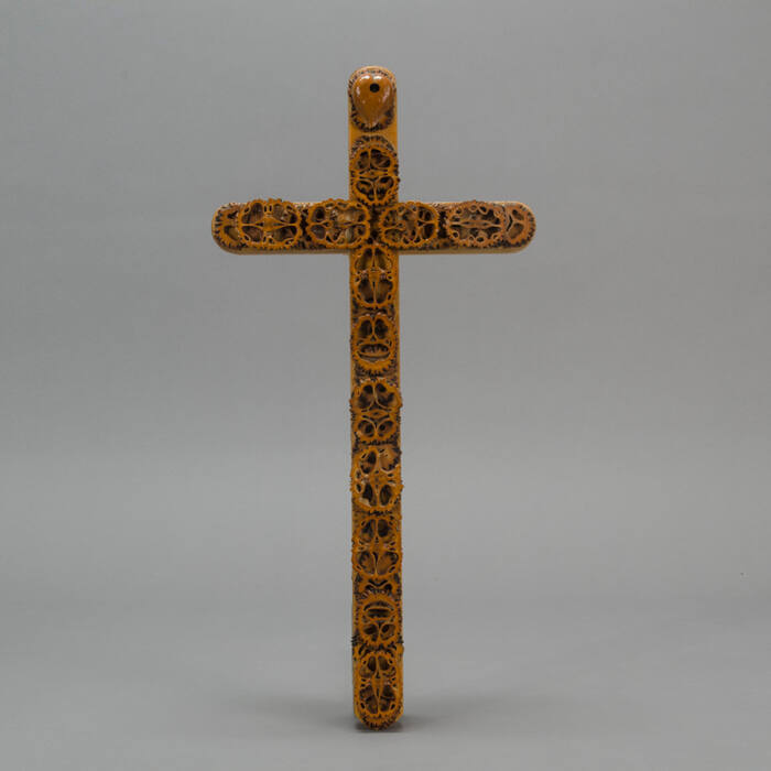 Walnut shell cross