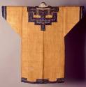 Coat of Attush (elm-bark fiber cloth) and cotton, with appliqued decoration.  
