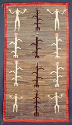 Navajo Pictorial Rug or Blanket.