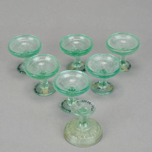 Set of glass dishes