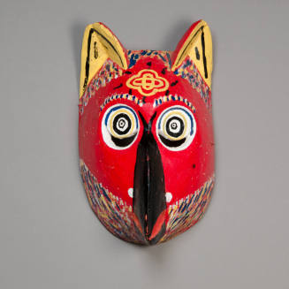 Búho (Owl) Dance Mask for Dance of the Morenos or Dance of the Animals