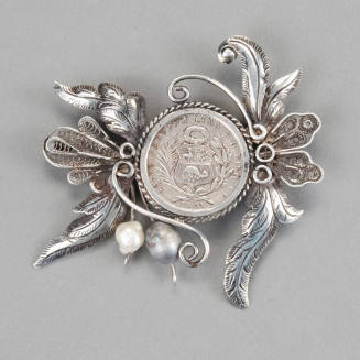 Pin, mantle pin, Moneda/coin