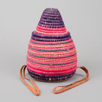 Conical lidded basket