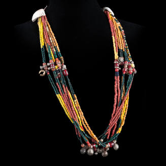Beaded necklace with bells