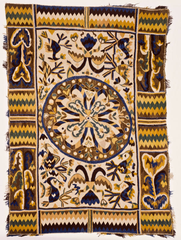 Wool-on-wool Colcha Embroidery