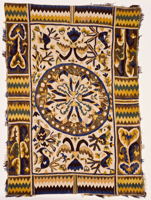 Wool-on-wool Colcha Embroidery