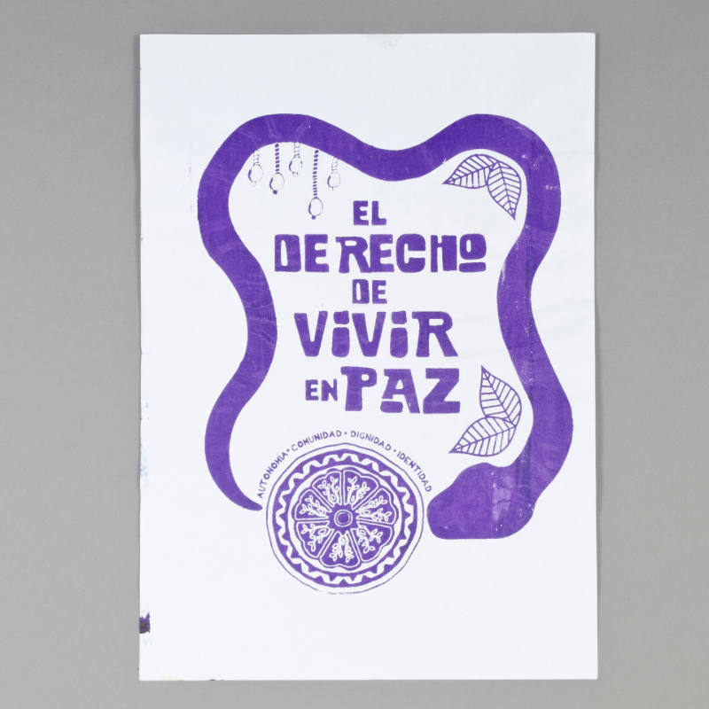 Poster, El Derecho  de Vivir en Paz/ The Right to Live in Peace