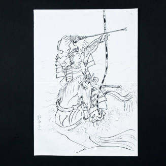 Kite Painting or Drawing of Warrior