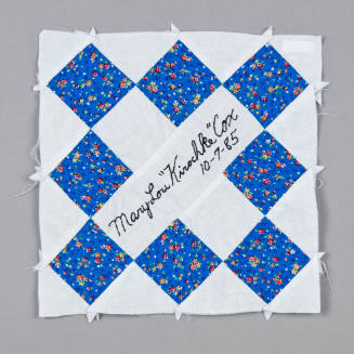 Quilt block top