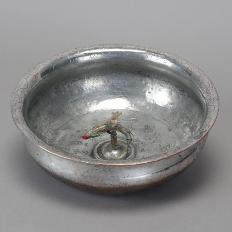 Hamam Tocsi (water scoop for bathing) for a new bride with symbols of prosperity and fertility