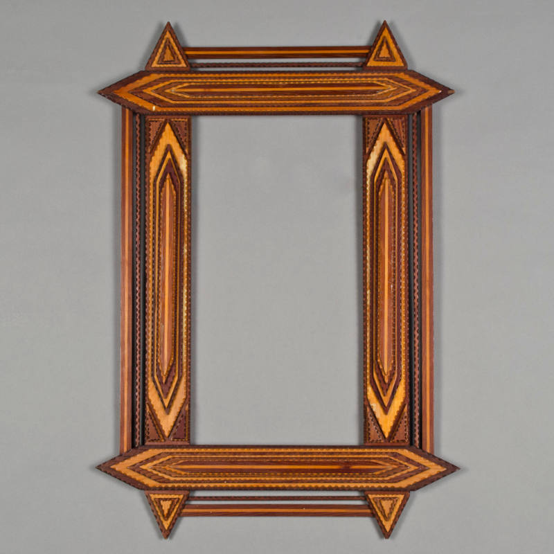 Tramp art frame
