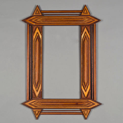 Tramp art frame
