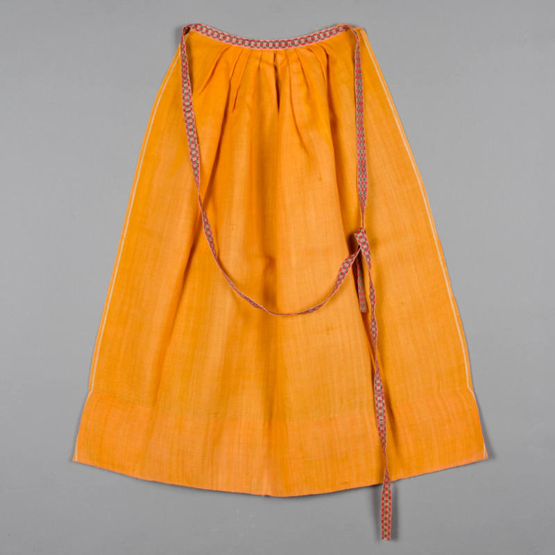 Gul raskmajd (yellow waxed wool apron)