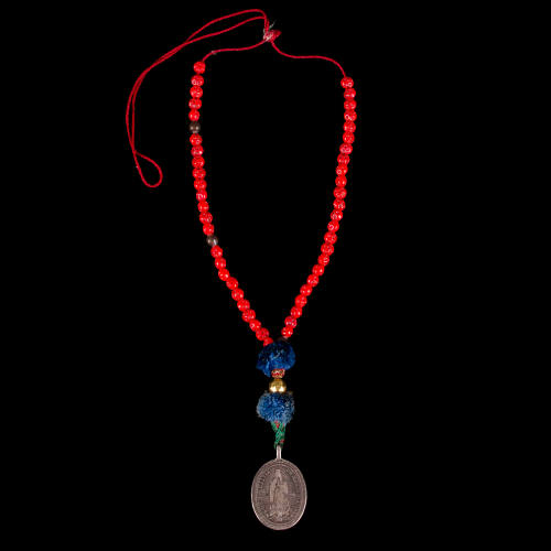 Necklace with 18th c Virgin of Guadalupe medal
