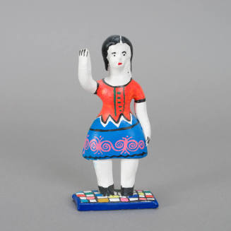 Figure, woman with raised hand