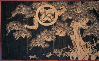 Folding Screen, Mounted Noren