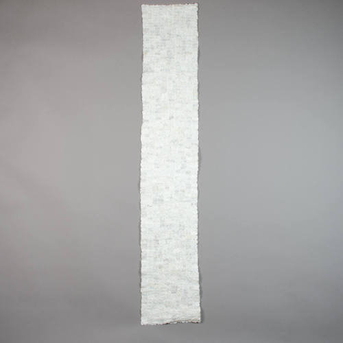 Table runner of Bombyx silkworm cocoons