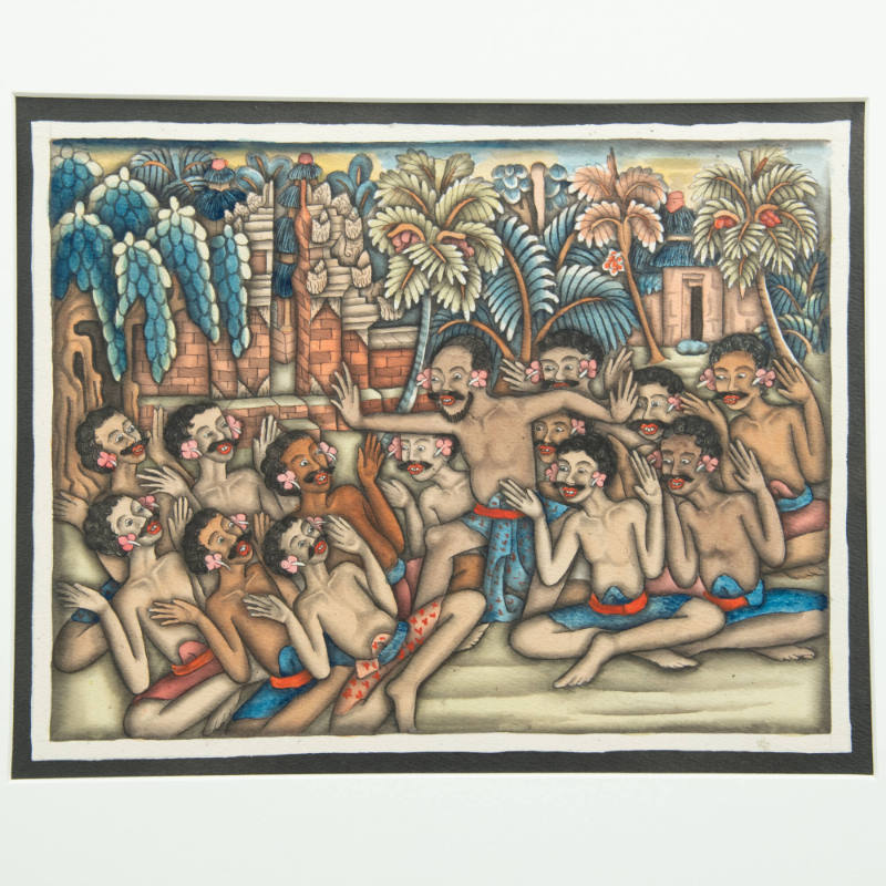 Landscape with Kecak dance