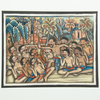 Landscape with Kecak dance