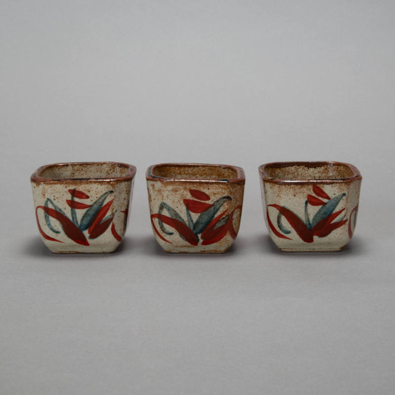 Set of three sake cups