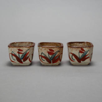 Set of three sake cups