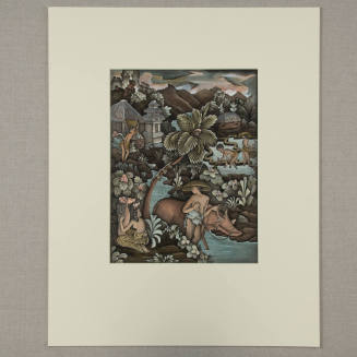 Rice planting scene