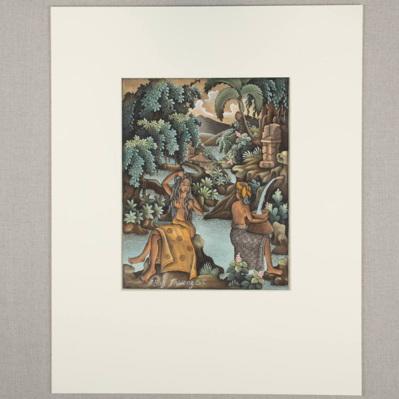 Women at a spring