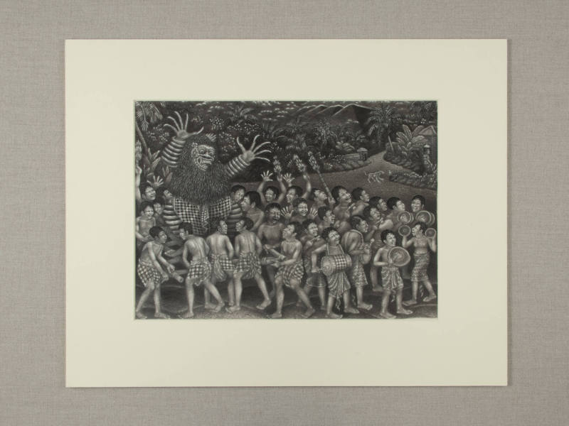 Ngrupuk parade scene