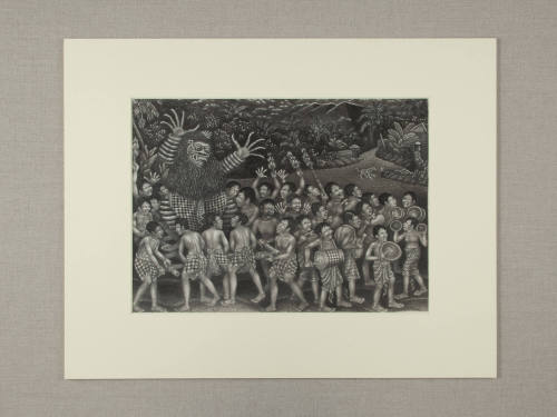 Ngrupuk parade scene
