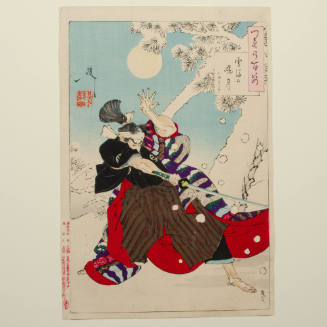 One Hundred Aspects of the Moon: Dawn Moon and Tumbling Snow