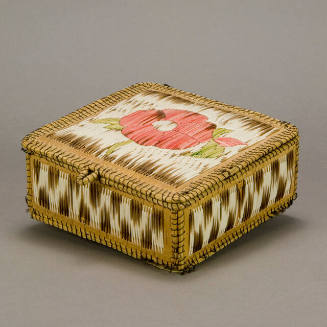 Quillwork sewing basket