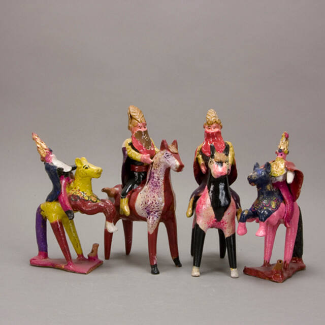 Riders on horseback figures