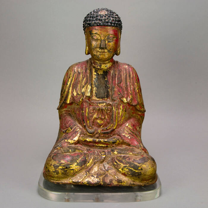 Buddha figure in dhyana mudra