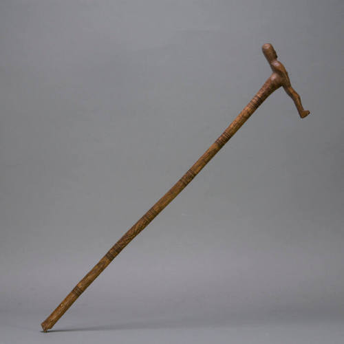 Cane with male figure handle