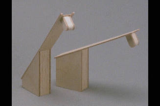 (Pair) Miniature Wood Giraffe(s); "Gipi Milano"