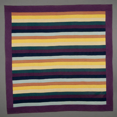 Joseph's Coat with Plain Border Quilt