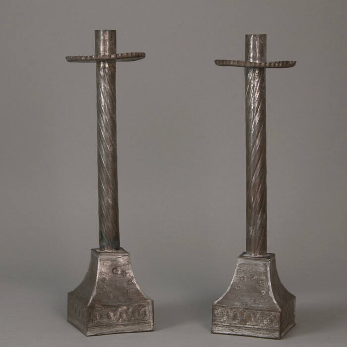 Pair of candle holders